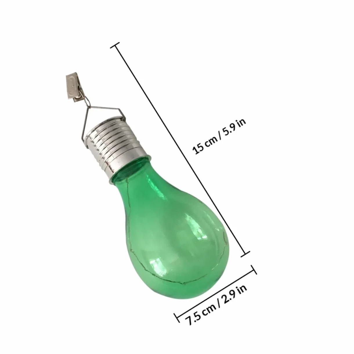 VALICLUD Lampadine Solari da Esterno LED Clip Impermeabili, Set da 5 Lampadine Sospese Colorate per Decorazioni Giardino, Illuminazione a Energia Solare per Feste e Ambienti Esterni