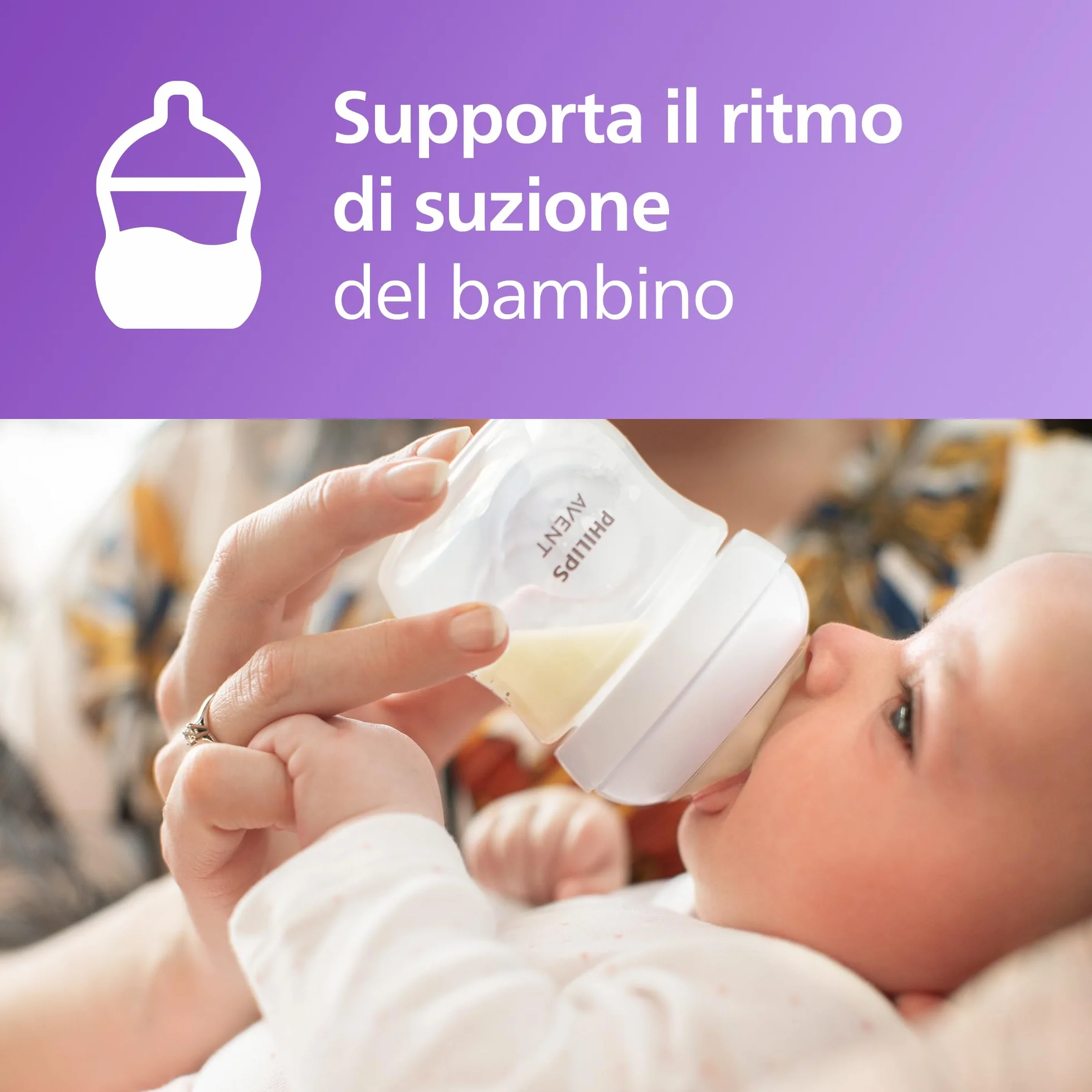 Philips Avent Natural Response Baby Gift Set, Biberon 125 ml z T2 (0m+), Ciuccio Ultra Air, Model SCD837/10
