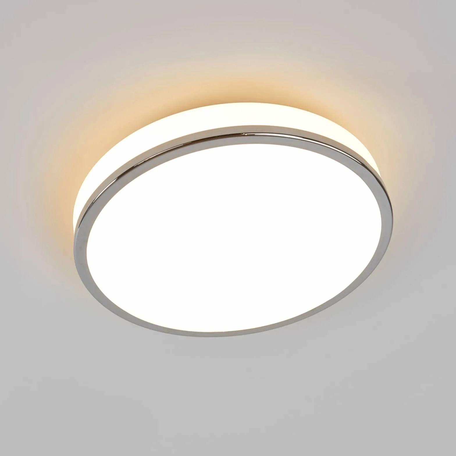 Lindby Plafoniera (Moderno) colore Bianco, in Vetro ad es. Bagno lampadina inclusa plafoniera per bagno lampada