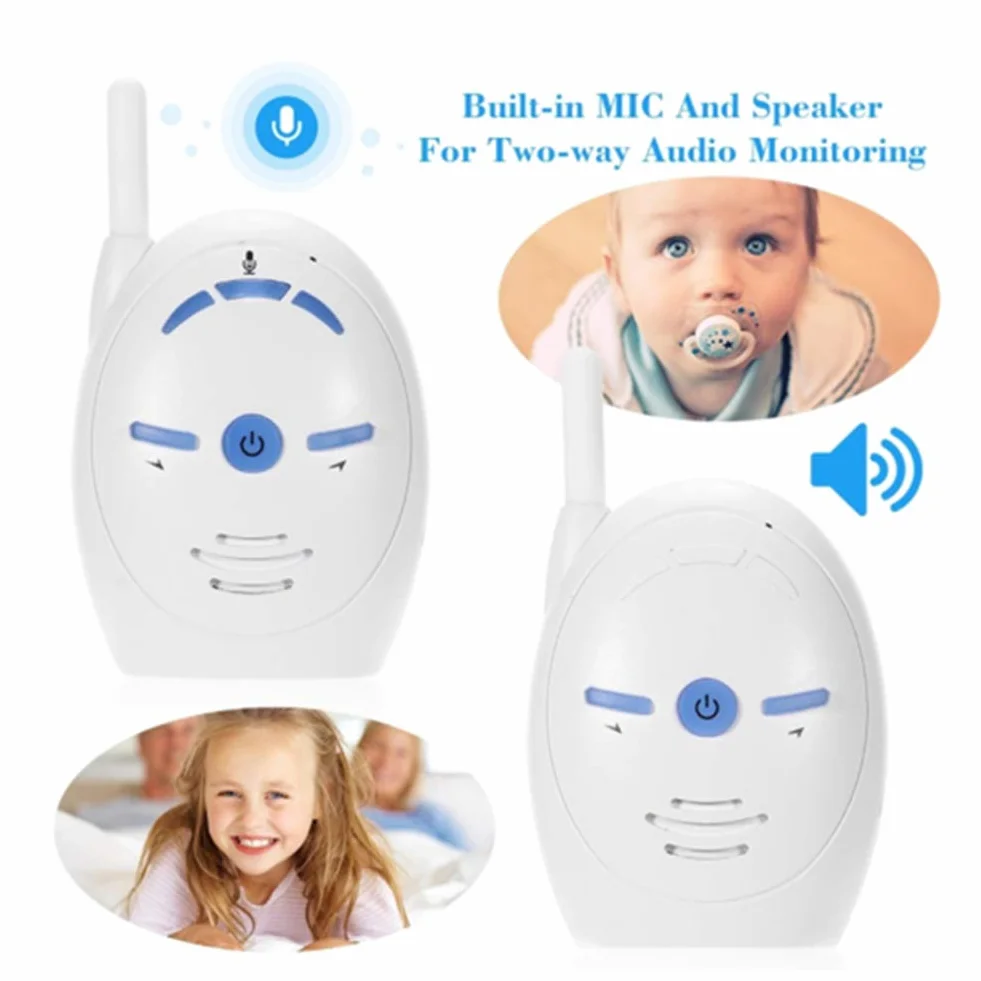 Baby Monitor Digital Audio, Sistema di Sorveglianza con Audio Bidirezionale e Allarme di Sicurezza per Casa/Bambino/Animale Domestico