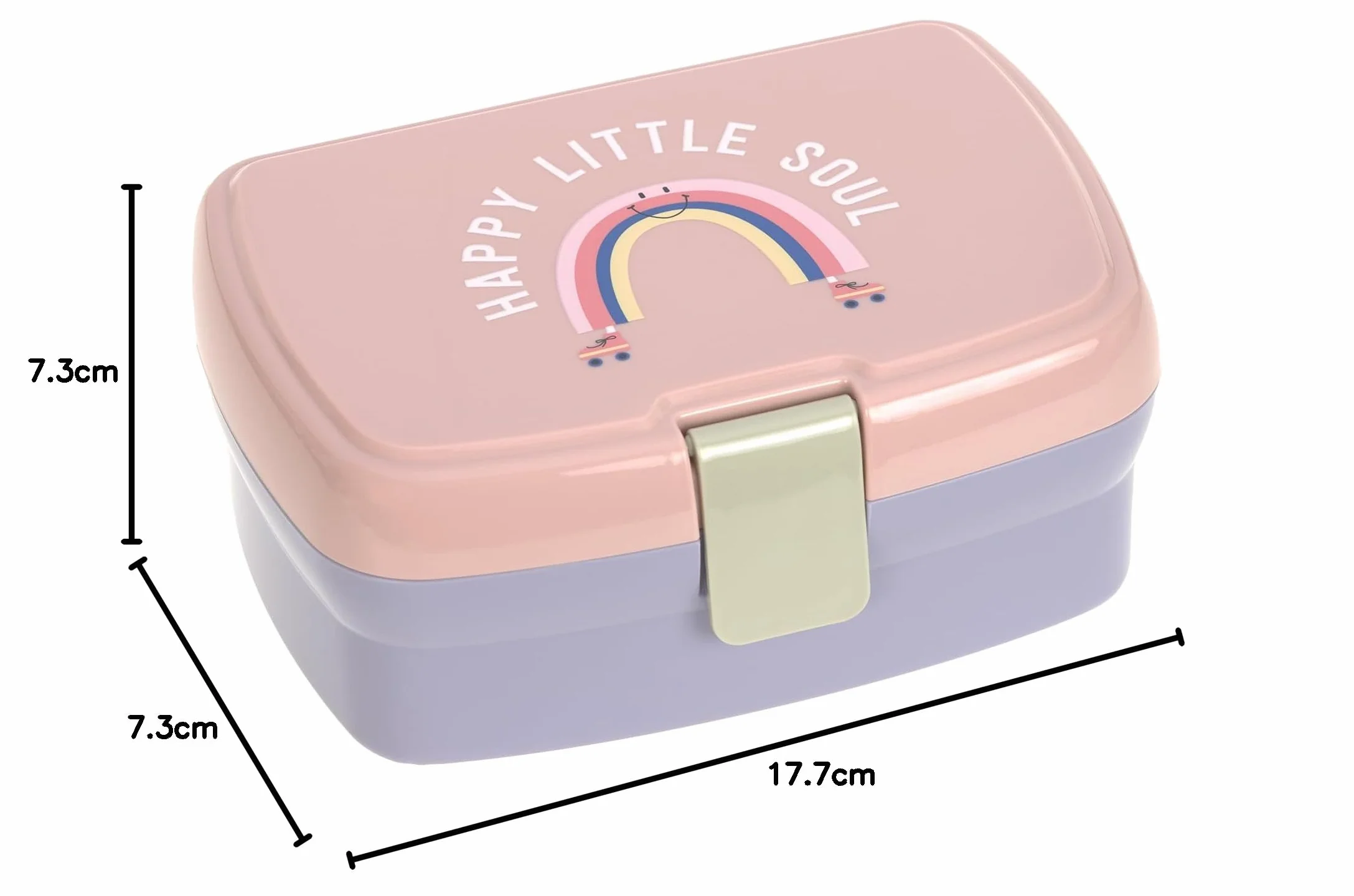 LÄSSIG Scatola per il pranzo per bambini con divisorio rimovibile Rainbow