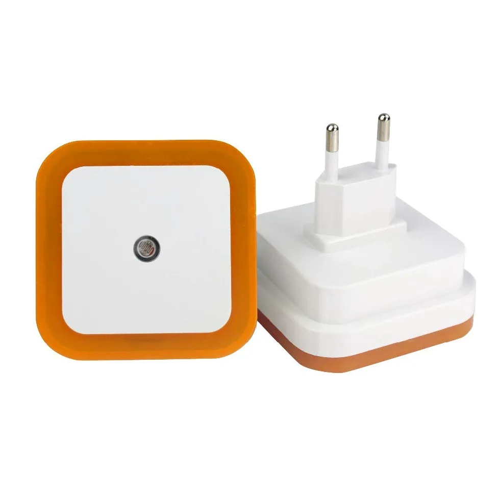 4 Pcs/Colors Mini Led 0.5w Night Light Control Auto Sensor Baby Bedroom Lamp Square Led Night Light for Baby Illusion Lamp