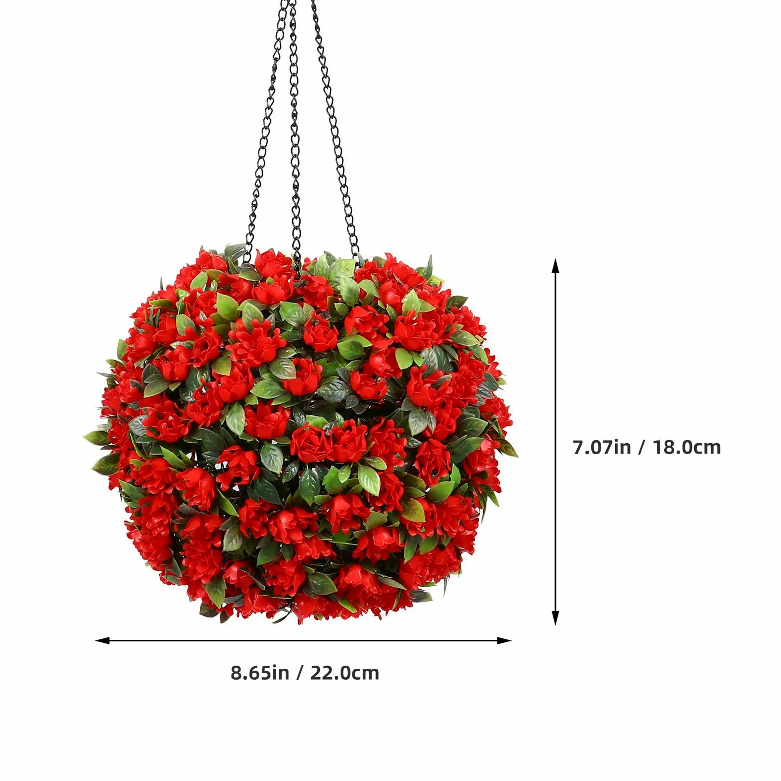 Lampada Solare Decorativa a Fiore da Esterno, 1w, Rosso | Plastico, 1.2v, Giardino e Cortile, Effetto Decorativo, Sospensione Originale