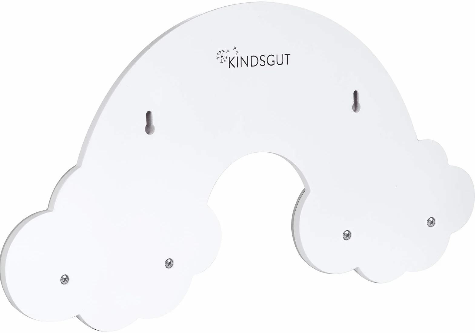 Kindsgut Appendiabito da Parete in Legno per Bambini, 4 Appendini, Multicolore, Finn