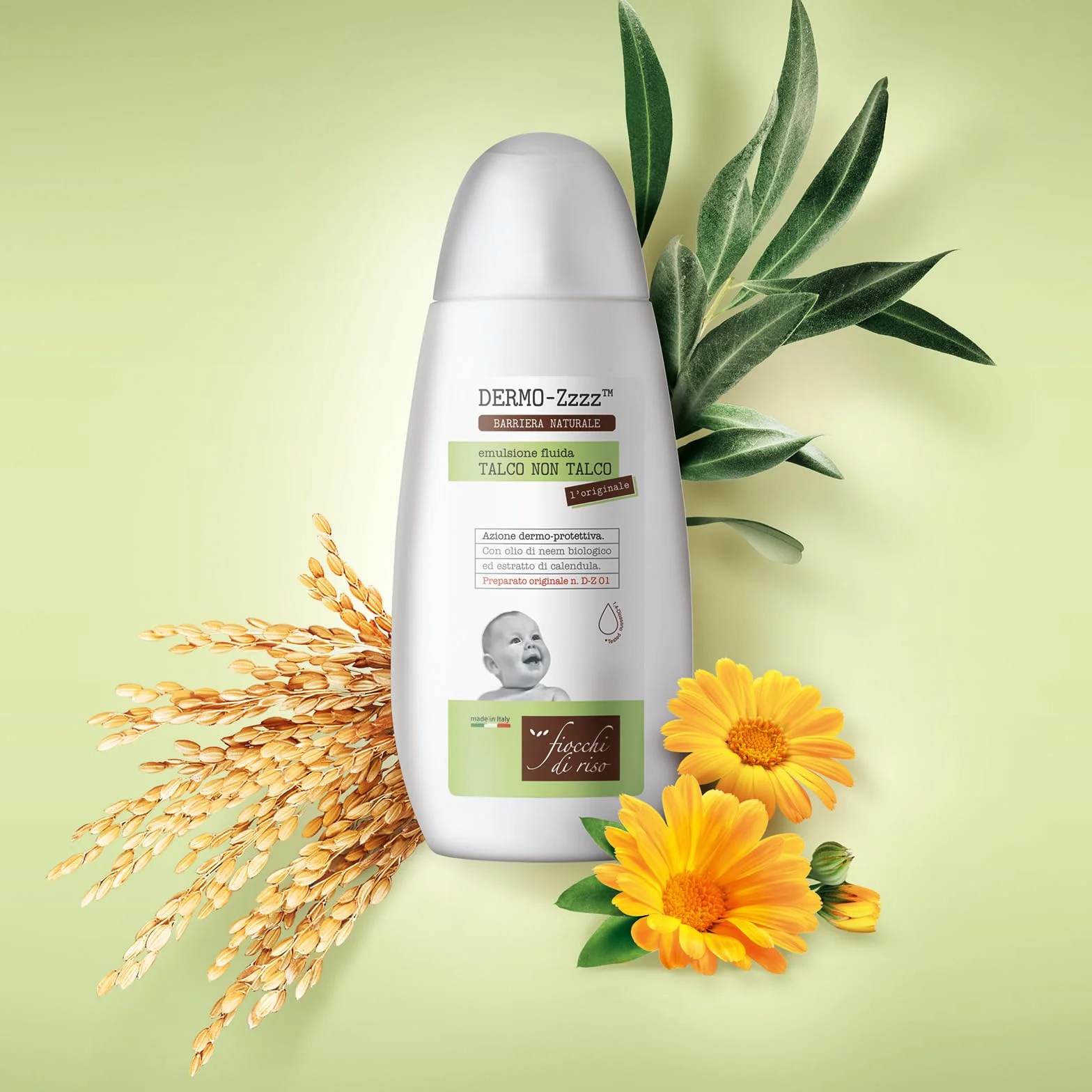 Fiocchi di Riso Talco Originale 120ml - Barriera Naturale Antizanzare