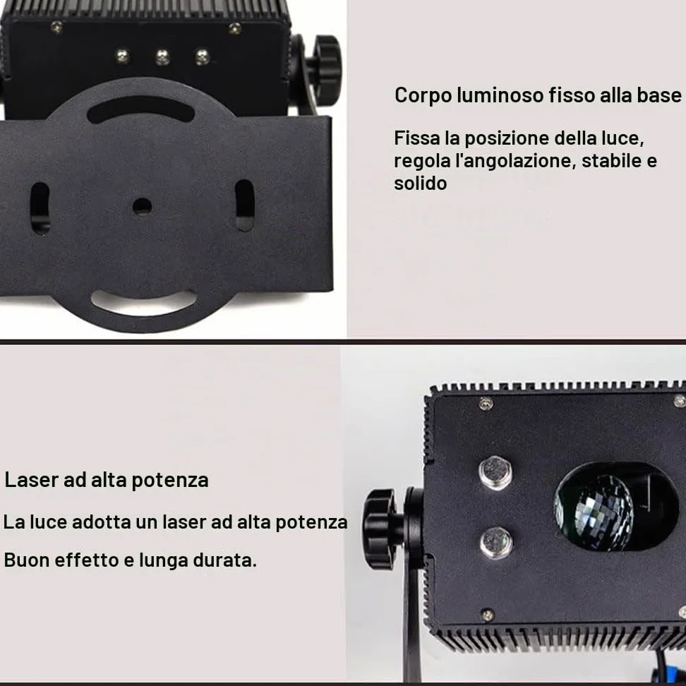 Proiettore di luci Natalizie per Esterni Impermeabile, Luce LED Mobile per Giardino e Patio, proiezione dinamica di Stelle HD