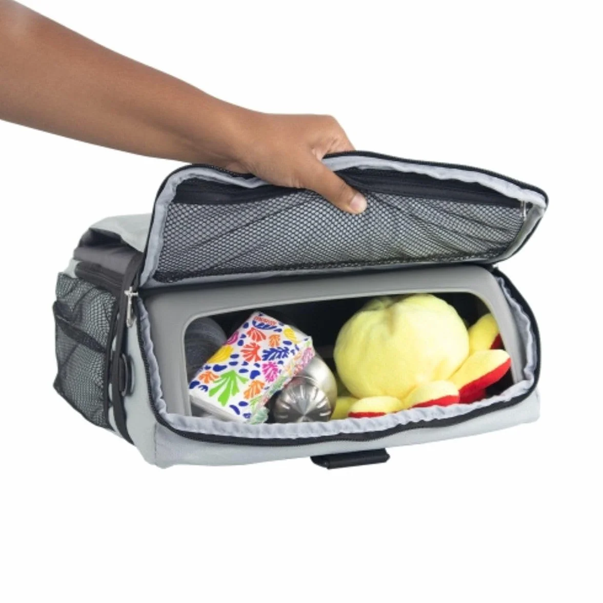 Mobiclinic Seggiolino Portatile Bambini Pieghevole Monkey 6-36 Mesi 15kg Grigio