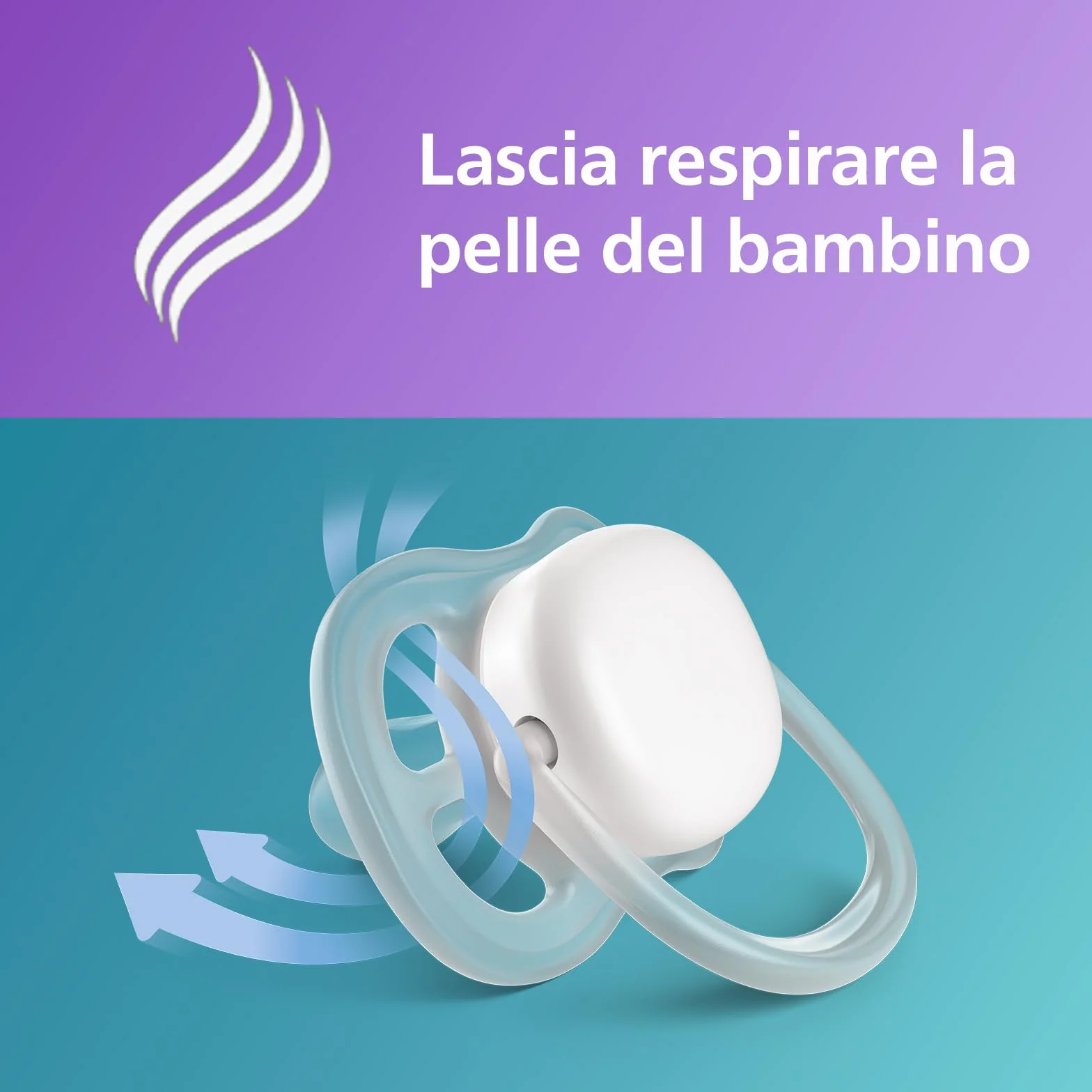 Philips Avent Ultra Air Ciucci Leggeri Traspiranti 18 Mesi Senza BPA Pulsante Fluorescente Confezione da 2 SCF349/24