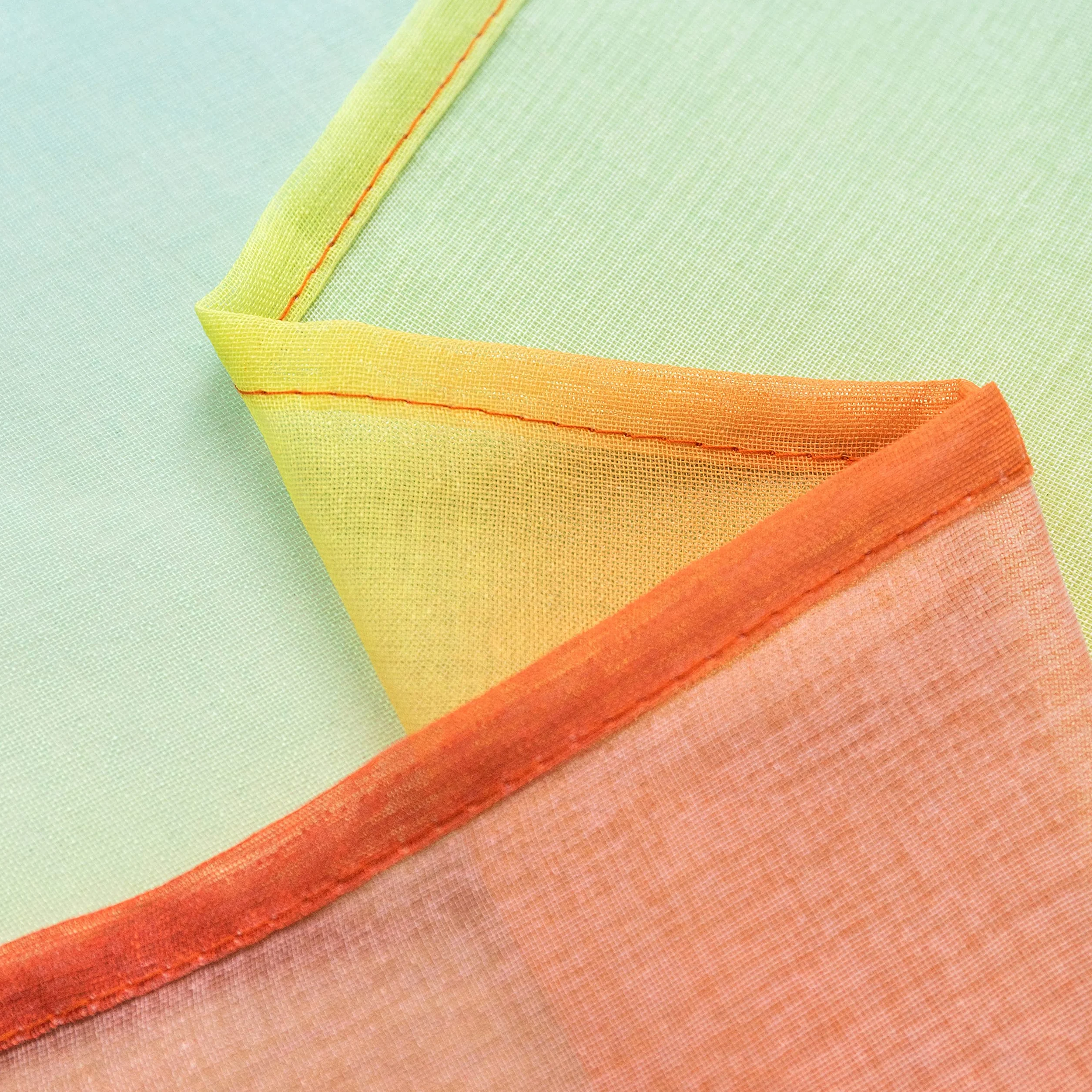 GIRASOLE HOME Tende Voile Semi Trasparenti Arcobaleno 2 Pannelli 140x275cm