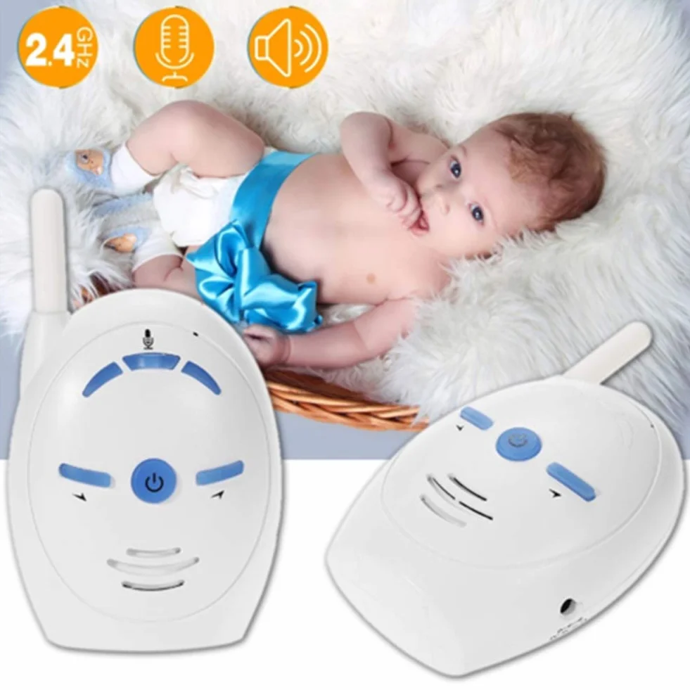 Baby Monitor Digital Audio, Sistema di Sorveglianza con Audio Bidirezionale e Allarme di Sicurezza per Casa/Bambino/Animale Domestico
