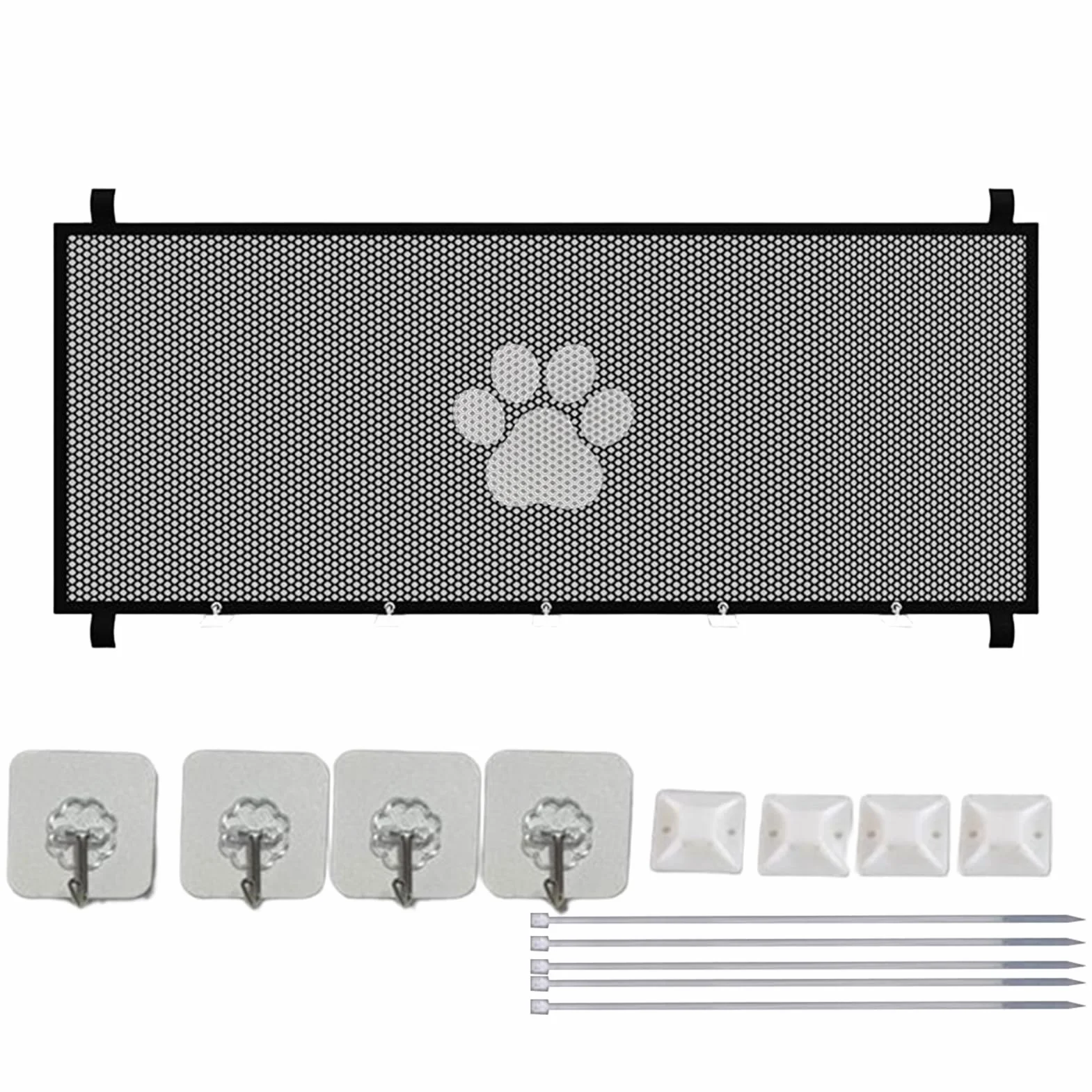 Cancello A Rete Per Animali Domestici Barriera Estensibile Rimovibile Recinto Traspirante per Interno Esterno