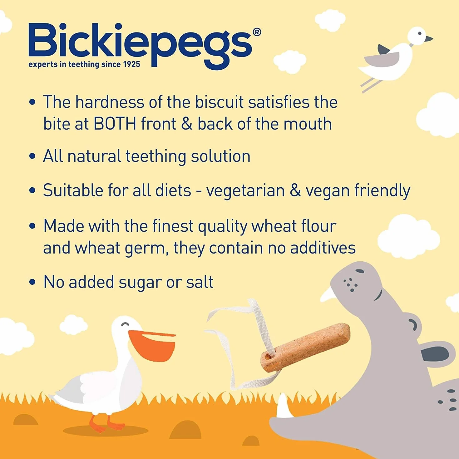 Bickiepegs Teething Biscuits 3-Pack