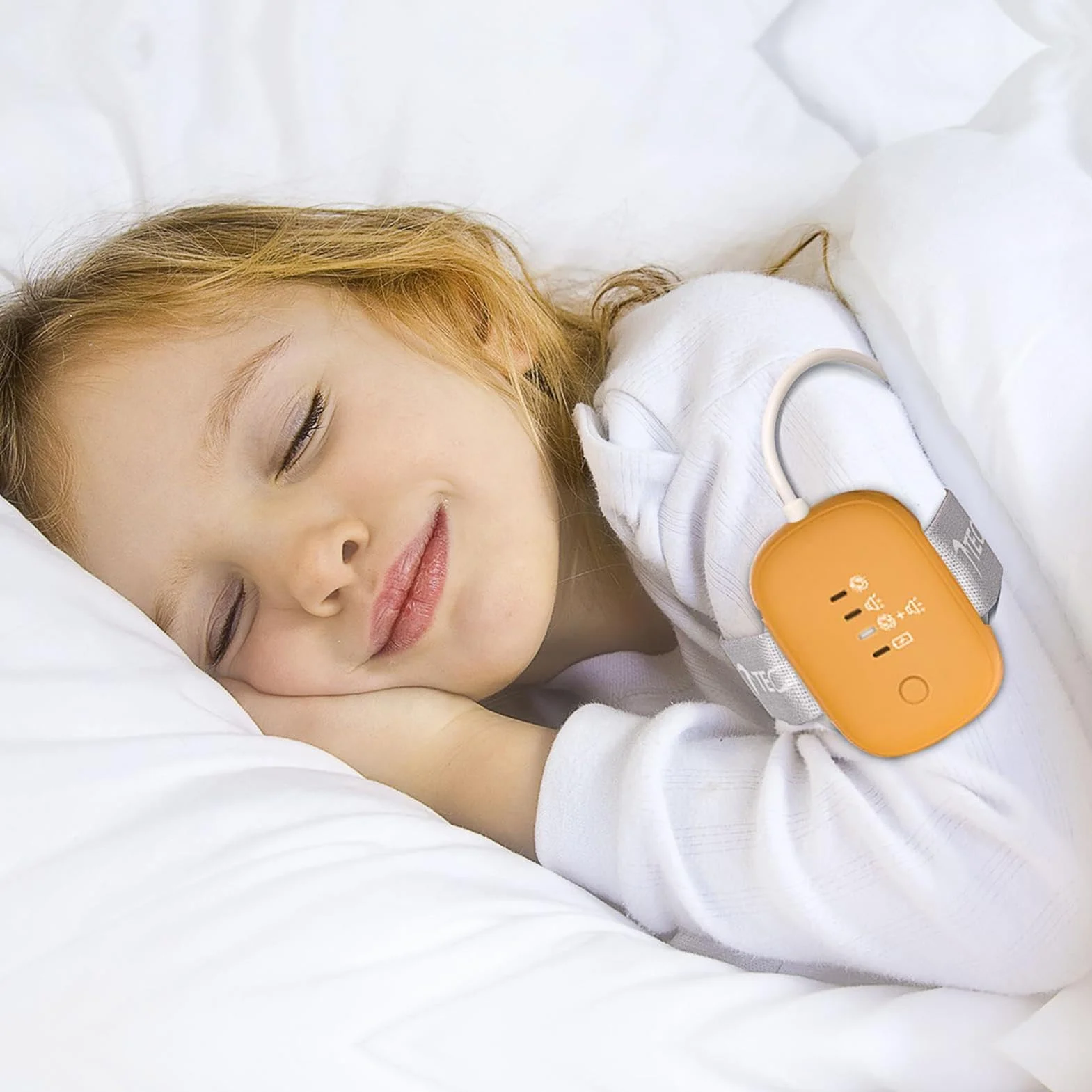 Allarme Enuresi Sensore Impermeabile Ad Alta Sensibilità con Allarme Acustico per Pannolini Terapia Anziani