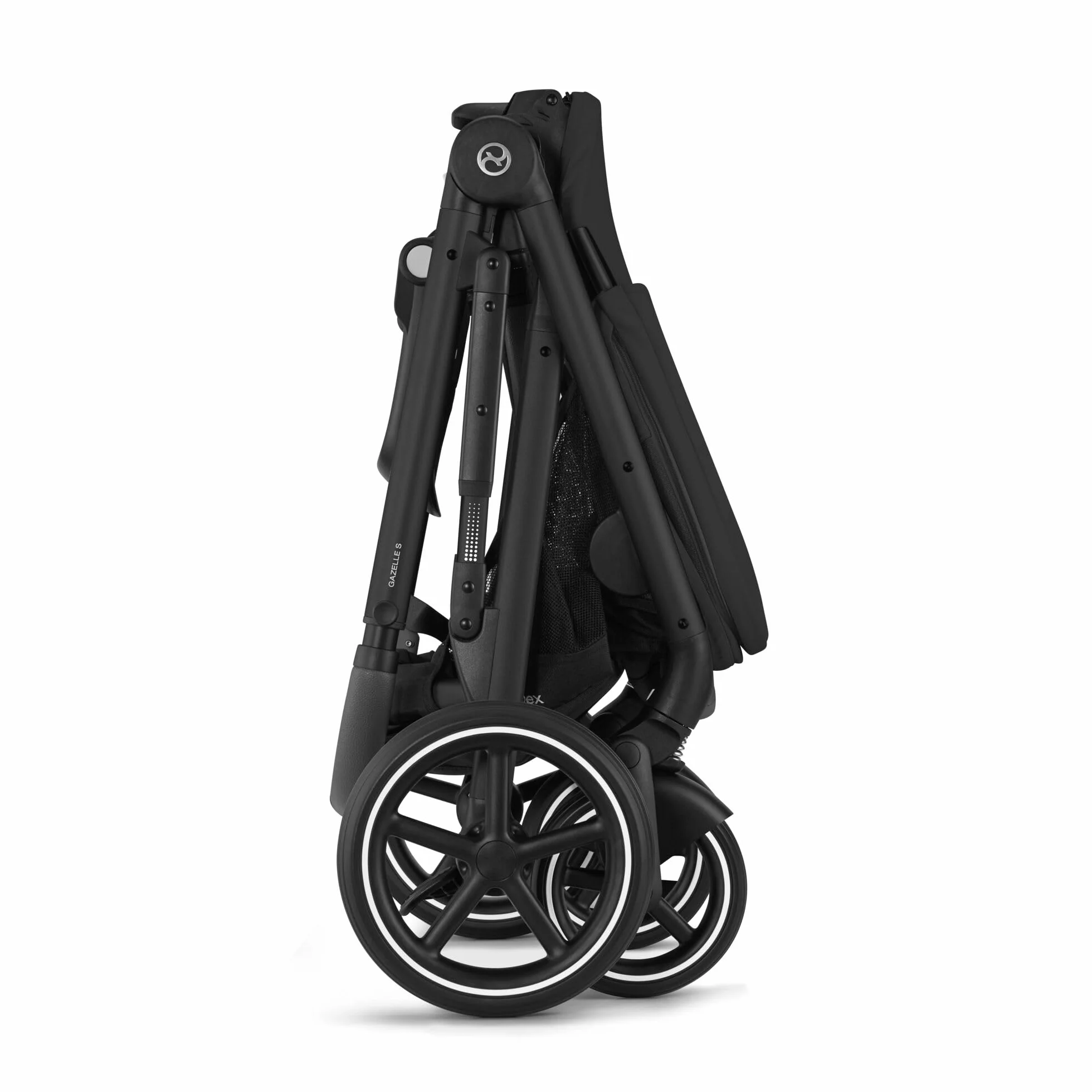 CYBEX Passeggino GAZELLE S Moon Black, all-in-1 22 kg, dalla nascita a 4 anni