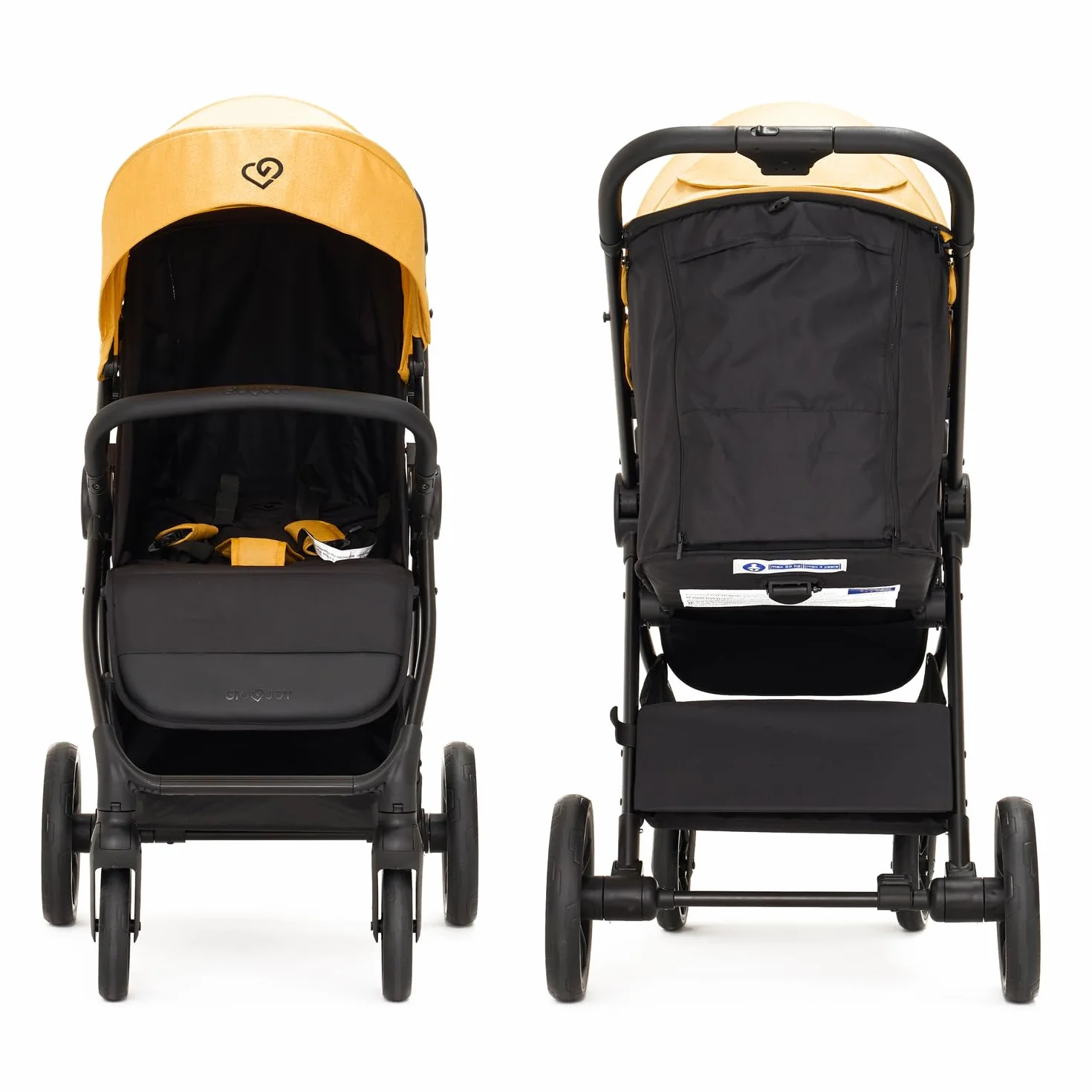 Moov Passeggino Leggero Nero Compatto Ruote Ammortizzate