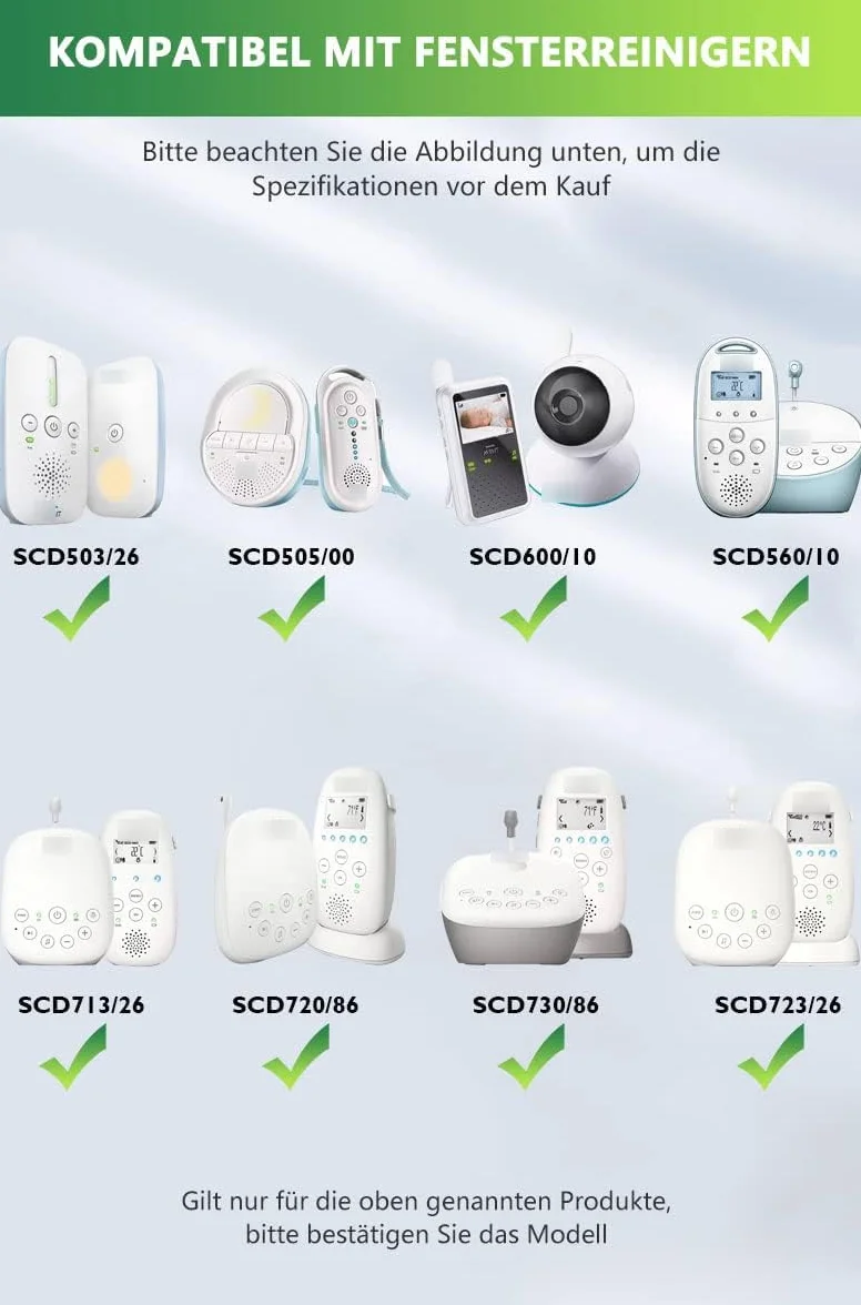 Bouge Cavo di Ricarica Compatibile Philips Avent Babyphone SCD503/26 6V Bianco