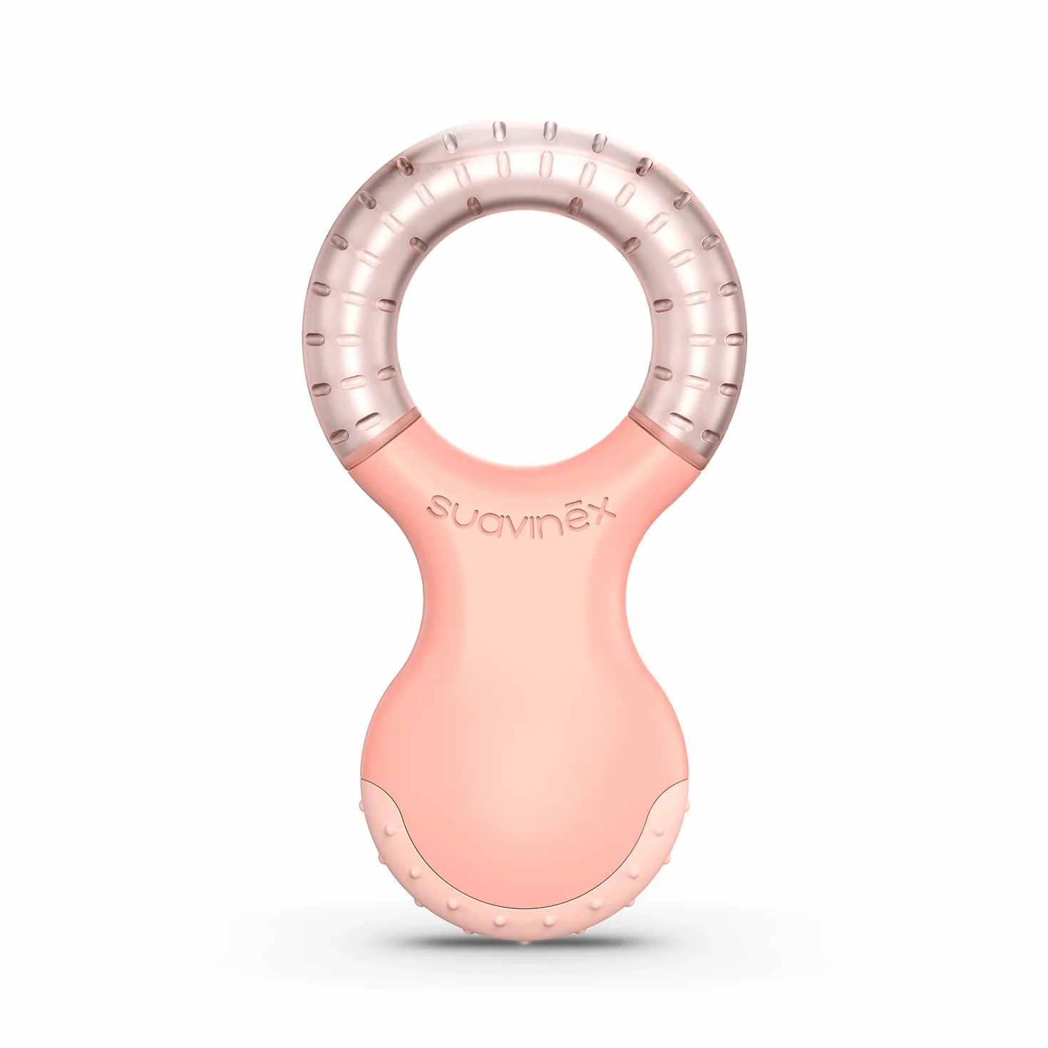 Suavinex Massaggiagengive Refrigerante Anello Dentizione Rinfrescante Rilievi Rosa 4 mesi