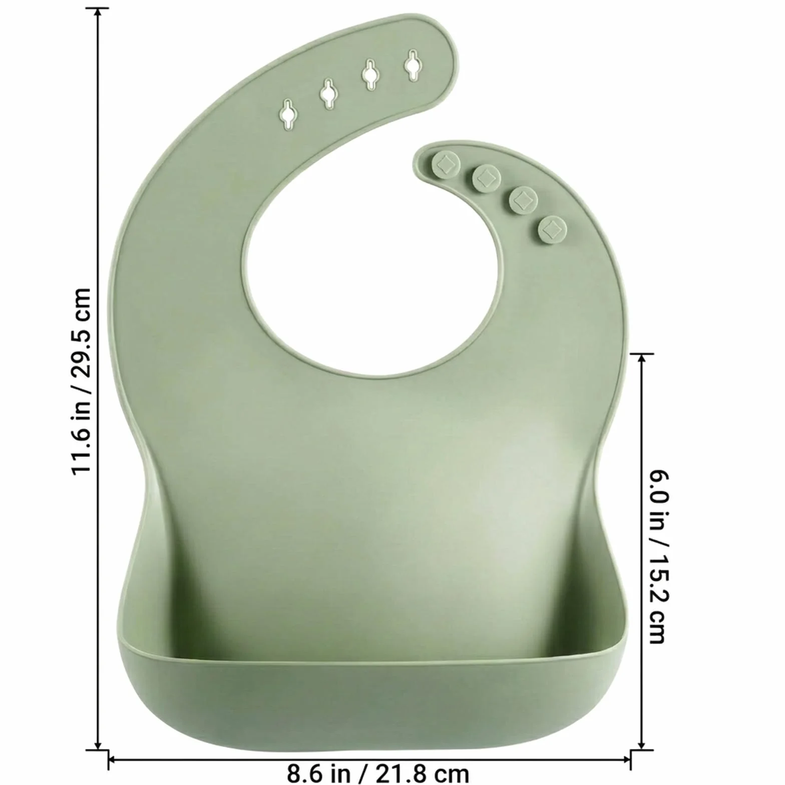 PandaEar 3 Pezzi Bavaglini in Silicone per Neonato e Bambini Piccoli, Impermeabili, Morbidi, Unisex (marrone/blu/verde)