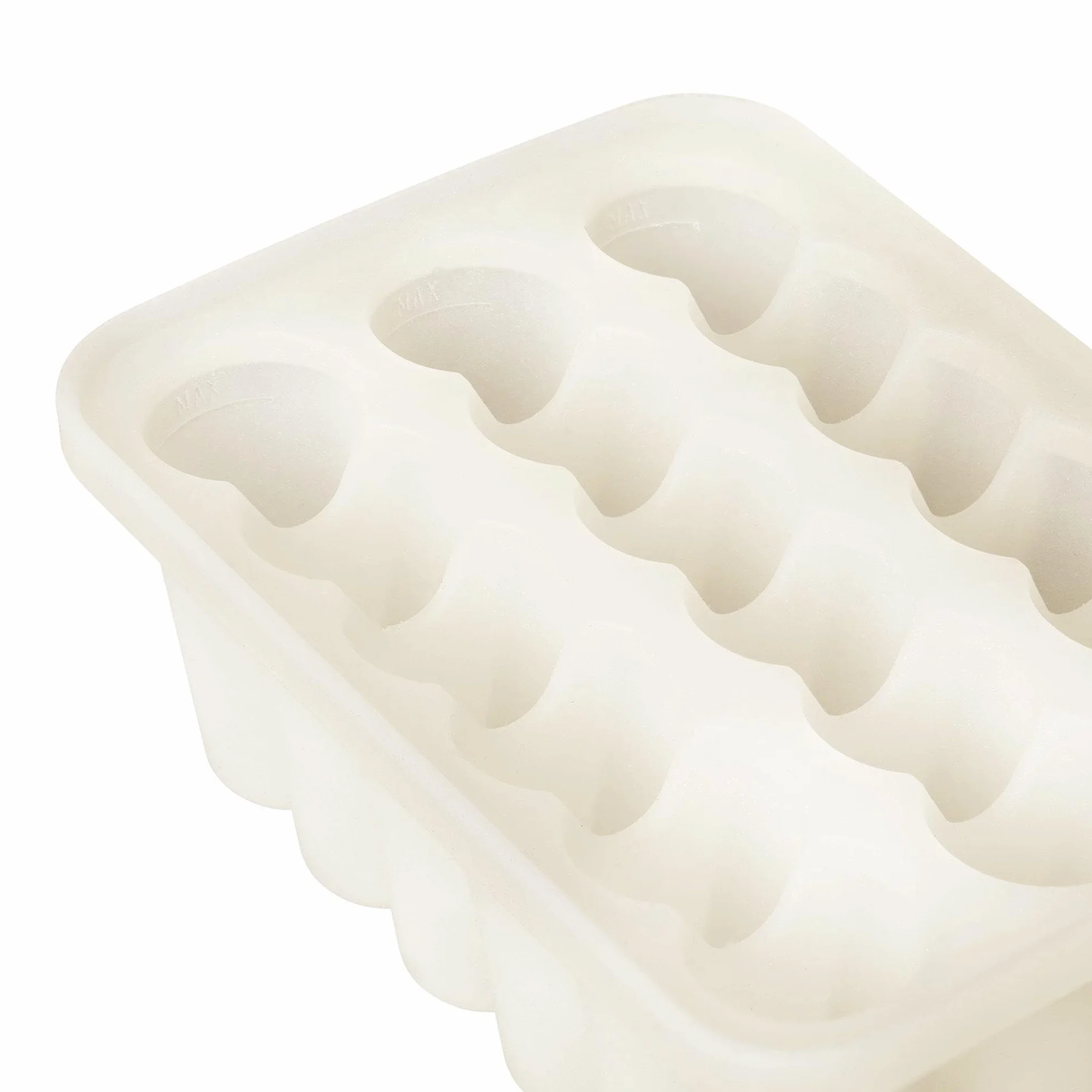 BIBS Vassoio per congelatore alimenti bambini, compatibile con distributore BIBS, anti-rovesciamento, senza BPA - Ivory