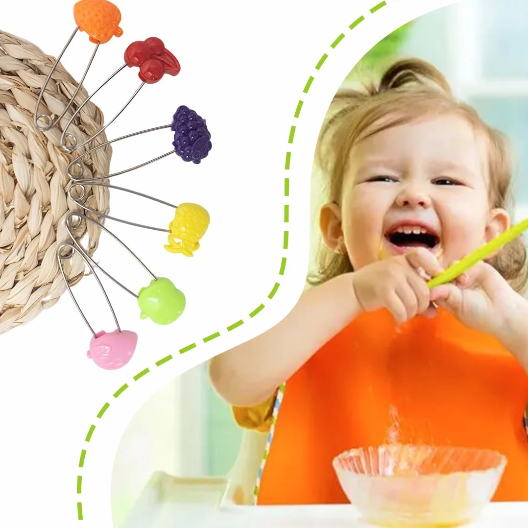 Spille da Balia 50 Pezzi Sicurezza Bambini Colorate Pannolini