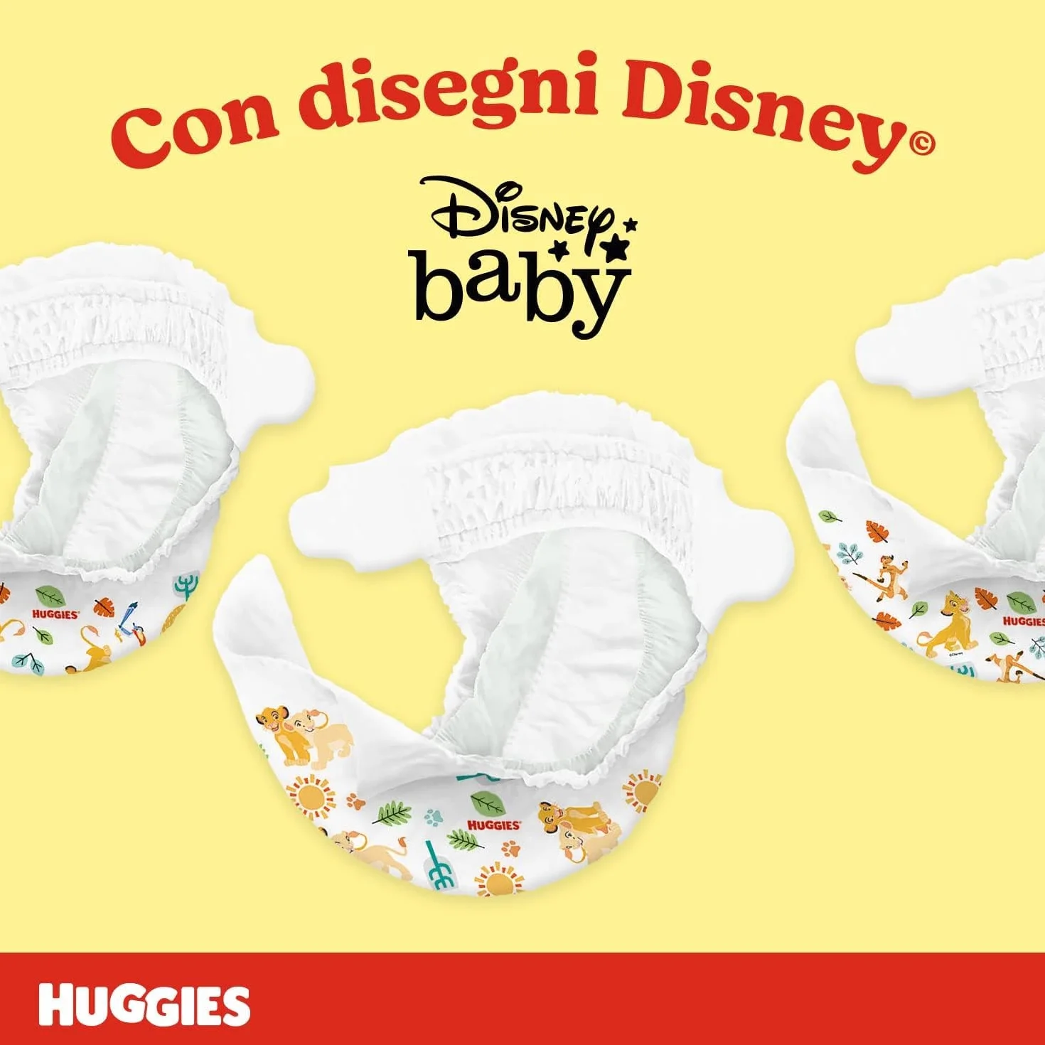 Huggies Unistar Pannolini Taglia 6 (15-30 Kg) Design Disney 72 Pz
