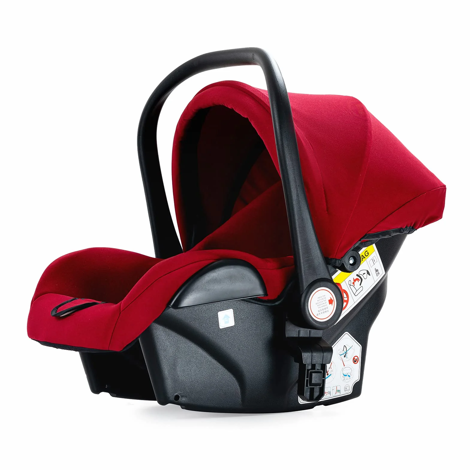 Magic ZC Passeggino Trio 3 in 1, Carrozzina Neonati Pieghevole Portatile, Spinta Reversibile a Due Vie (rosso 739)