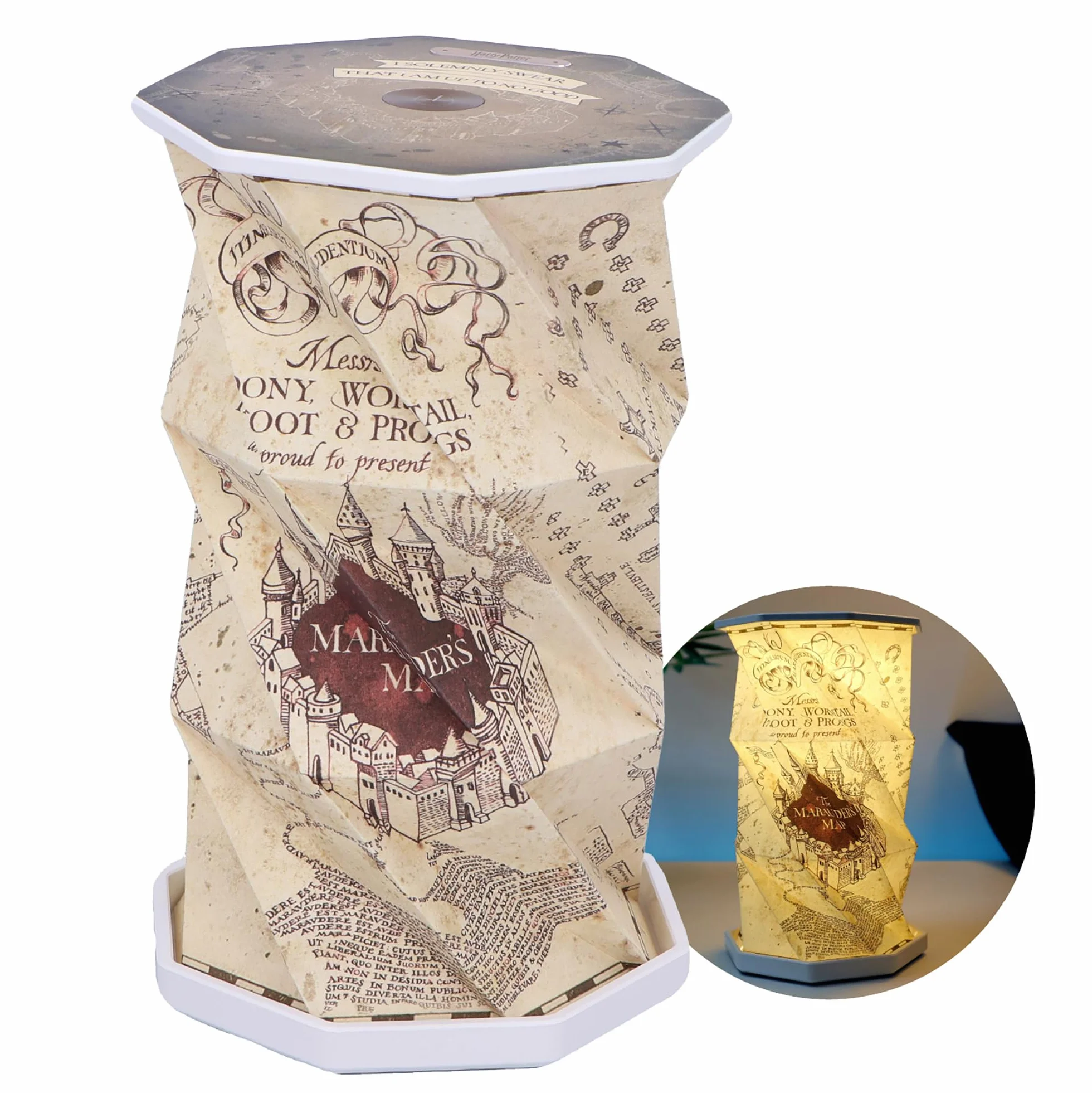 Nemesis Now Lampada a LED pieghevole da 21 cm, con funzione touch, ricaricabile USB-C, prodotto unico per i fan, regali e decorazioni per collezionisti, Harry Potter
