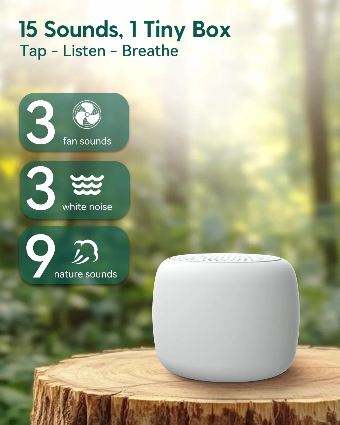 Babelio Macchina audio per adulti e bambini mini 15 suoni senza loop timer funzione memoria
