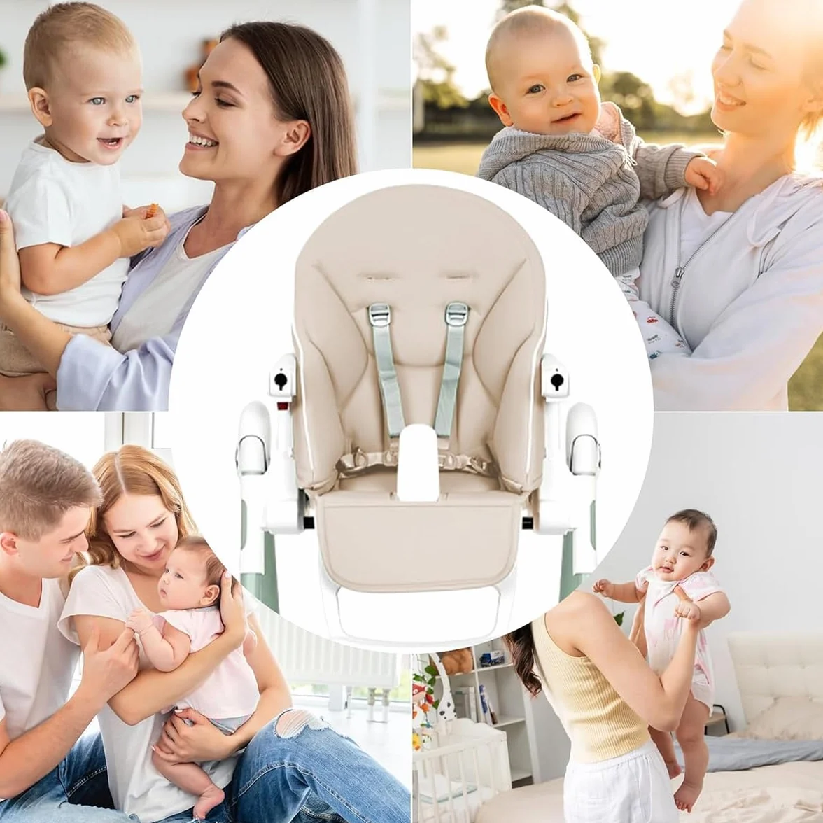 Peg-Perego Siesta-Zero 3 Fodera per seggiolone traspirante grigio chiaro
